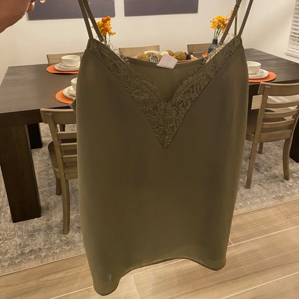 Melrose and Market Green Lace Blouse